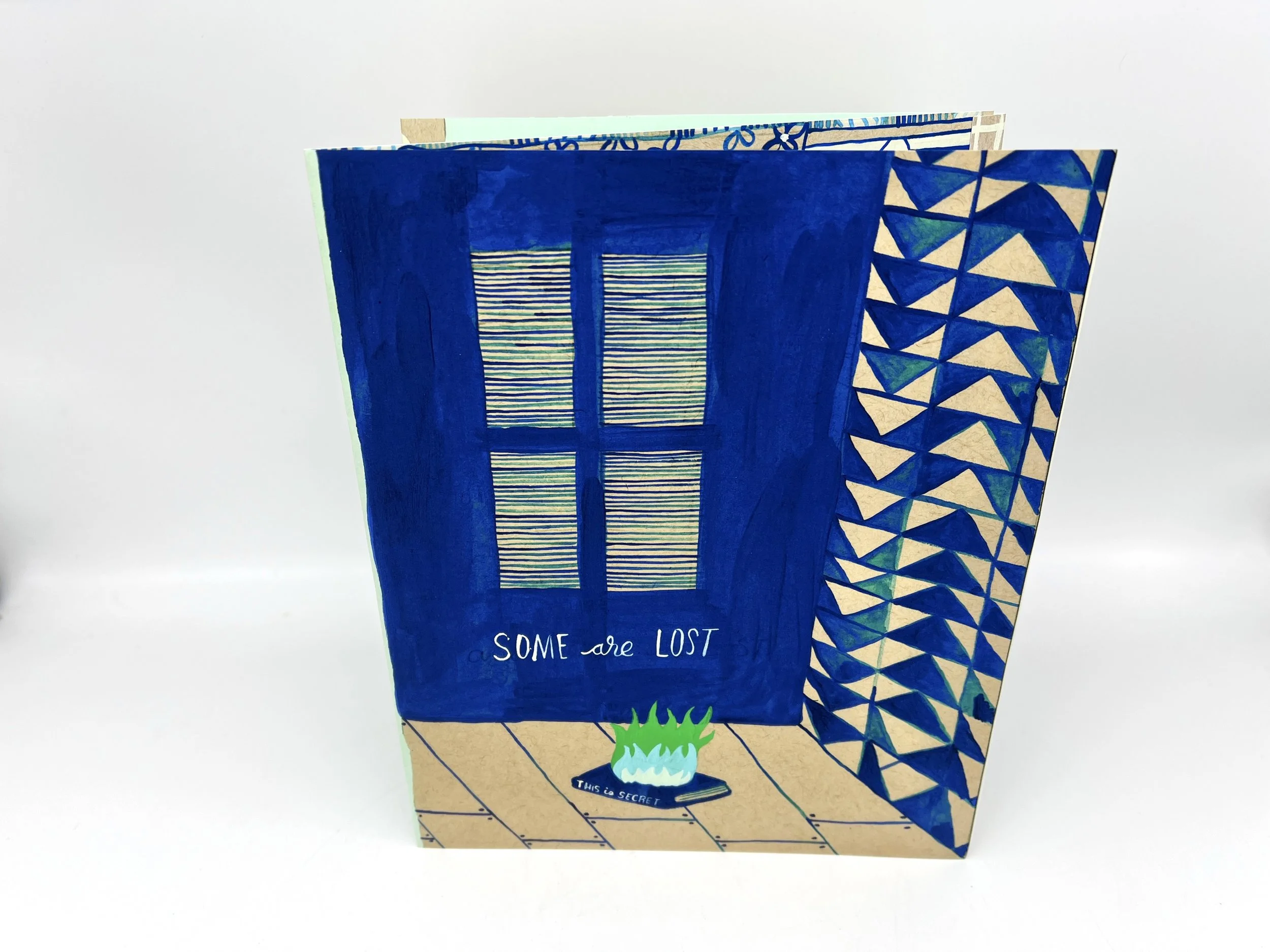 Sometimes There Are Stories - accordion folded pop up art zine